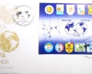 FDC Oficial nº 326 de 1984 FIFA 80 Anos RJ 24755