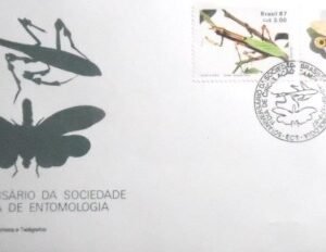 FDC oficial nº 425 de 1987 Louva-a-Deus e Jequitiranabóia SP 7867