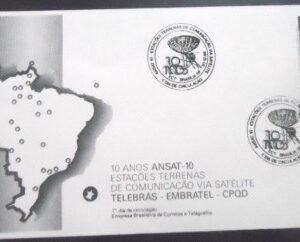 FDC Oficial nº 460 de 1988 ANSAT 10 DF 54760