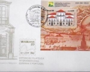 FDC oficial nº 475 de 1989 BRASILIANA 89 RJ 12154