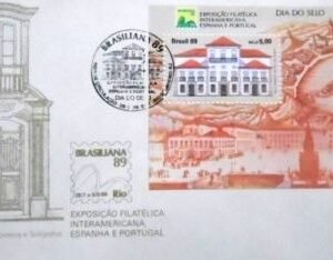 FDC oficial nº 475 de 1989 BRASILIANA 89 RJ 17772