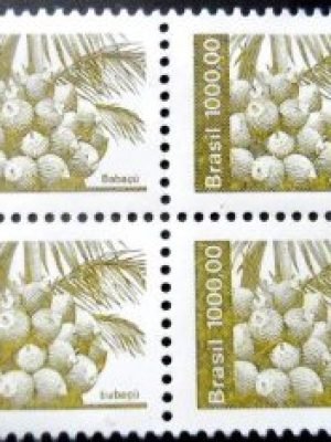 Quadra de selos postais do Brasil de 1984 Babaçu M QD