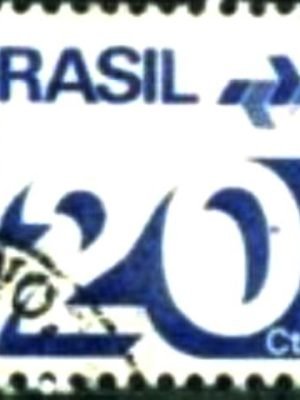 Selo postal Regular emitido no Brasil em 1975 547 U