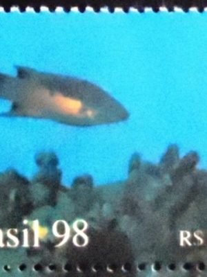 Selo postal do Brasil de 1998 Snapper M