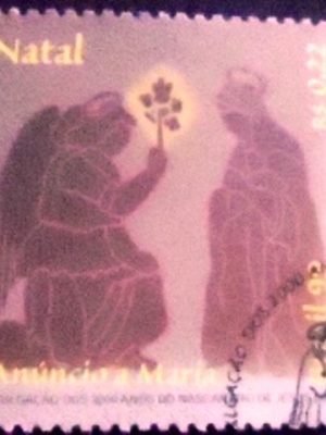 Selo postal do Brasil de 1999 Anúncio a Maria MCC