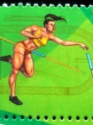 Selo postal do Brasil de 2015 Atletismo
