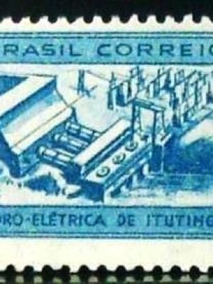 Selo postal de 1955 Usina de Itutinga - C 357