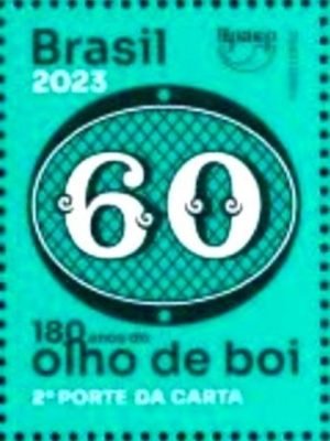 Selo postal do Brasil de 2023 30 Réis M