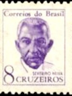 Selo postal regular emitido no Brasil em 1963 - 519 N