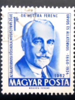Selo postal da Hungria de 1962 Dr Joseph Ferenc Hutyra
