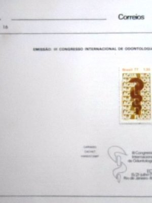 Edital de Lançamento nº 16 de 1977 III Congresso Internacional de Odontologia 11117