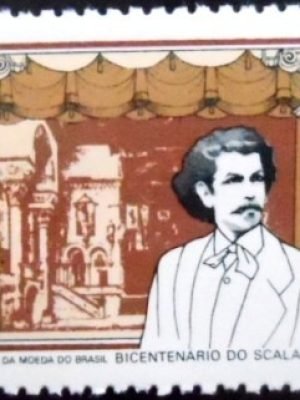 Selo postal do Brasil de 1978 Carlos Gomes M