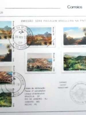 Edital de Lançamento nº25 de 1978 Série Paisagem Brasileira na Pintura 13788