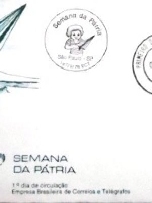 FDC Oficial nº 159 de 1978 Semana da Pátria SP 24545