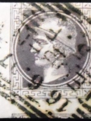 Selo postal da Áustria de 1867 Mercurius 1 U sev