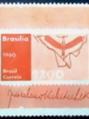 Bloco postal comemorativo de 1960 Juscelino Kubitschek U