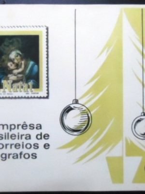 Bloco postal comemorativo de 1969 - Natal de 1969 M