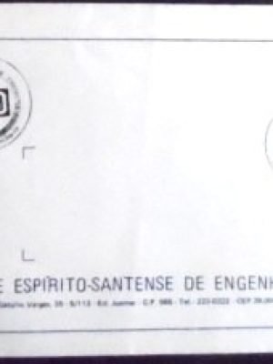Envelope Comemorativo de 1980 Soc. Espírito-Santense Engenheiros