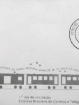 FDC oficial nº 225 de 1981Estrada de Ferro Madeira - Mamoré SP 23784