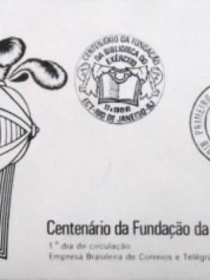 FDC Oficial 243 de 1981 Centenário Biblioteca Exército RJ 207