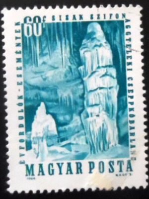 Selo postal da Hungria de 1964 Aggtelek Cave NCC
