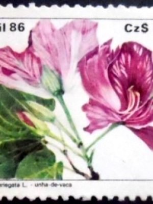 Selo postal do Brasil de 1986 Unha-de-vaca N