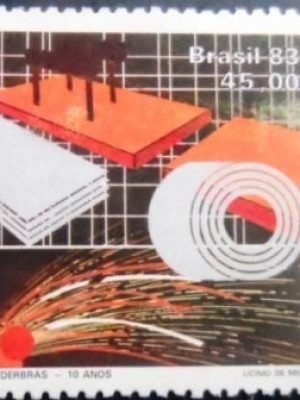 Selo postal do Brasil de 1983 Siderbrás M