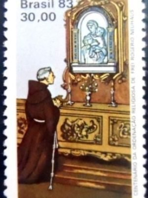 Selo postal do Brasil de 1983 Frei Rogério Neuhaus M