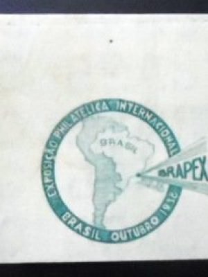 Par de selos postais do Brasil de 1938 1ª BRAPEX M PR