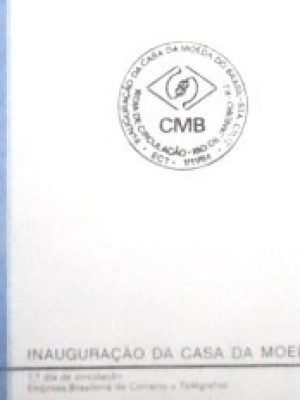 FDC oficial nº 341 de 1984 Casa da Moeda do Brasil RJ 26520