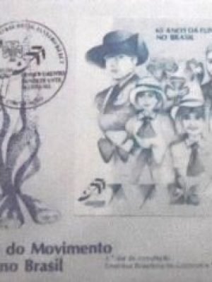 FDC oficial nº 334 de 1984 Movimento Bandeirante RJ 4485