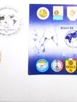 FDC Oficial nº 326 de 1984 FIFA 80 Anos RJ 24755