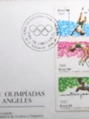 FDC oficial nº 321 de 1984 Olimpíadas de Los Angeles SP 19379