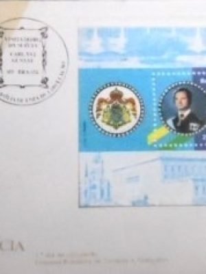 FDC oficial nº 320 de 1984 Rei da Suécia DF 8353