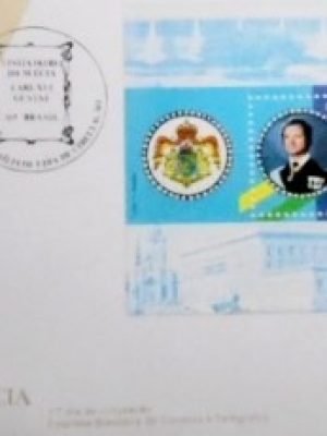 FDC oficial nº 320 de 1984 Rei da Suécia DF 226