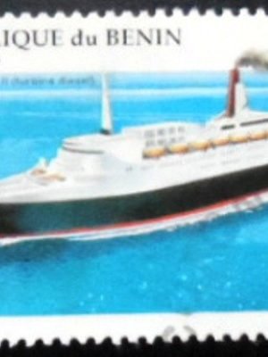 Selo postal do Benin de 1995 Queen Elisabeth II NCC