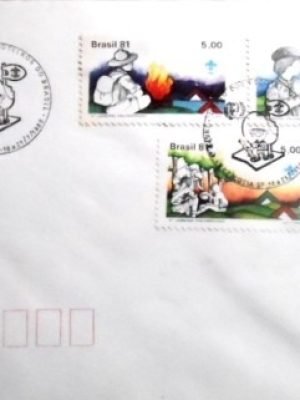 Envelope Comemorativo de 1985 União dos Escoteiros do Brasil EC SET