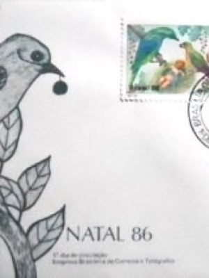FDC nº 408 de1986 Natal 86 DF 14455