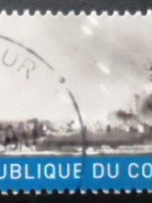Selo Cinderela (Não Oficial) da République du Congo de 2017 Navios de Guerra 6 MCC