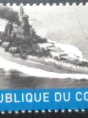 Selo Cinderela (Não Oficial) da République du Congo de 2017 Navios de Guerra 8 MCC