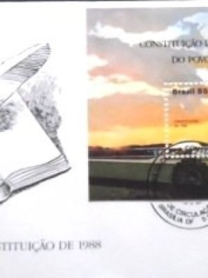 FDC Oficial nº 453 de 1988 Constituição de 1988 df 15492