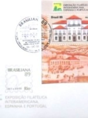 FDC oficial nº 475 de 1989 BRASILIANA 89 RJ 9149