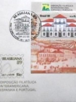 FDC oficial nº 475 de 1989 BRASILIANA 89 RJ 17771