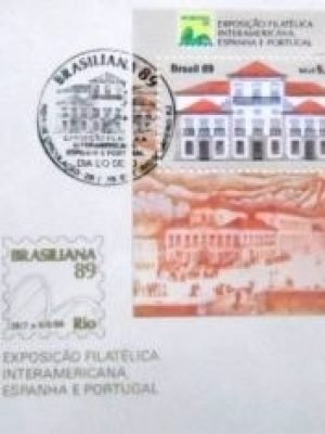 FDC oficial nº 475 de 1989 BRASILIANA 89 RJ 17772
