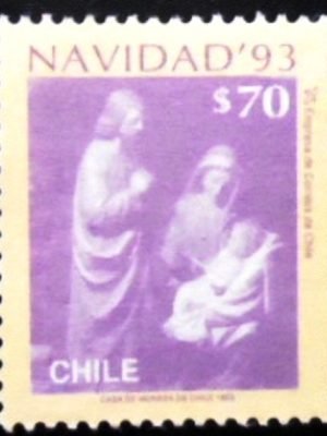 Selo postal do Chile de 1993 Christmas 93 M