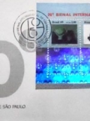 FDC oficial nº 481 de 1989 Bienal de São Paulo SP 481