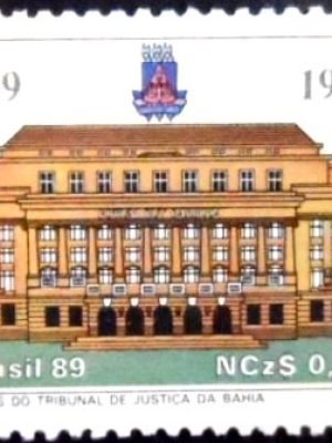 Selo postal do Brasil de 1989 Tribunal Justiça N