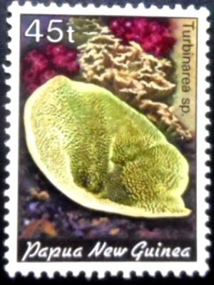 Selo postal de Papua Nova Guiné de 1983 Cup Coral N