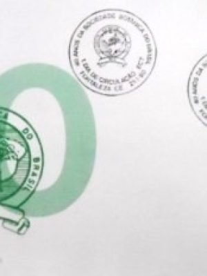 FDC oficial nº 490 de 1990 Sociedade Botânica CE 3186