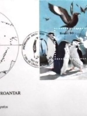 FDC oficial nº 493 de 1990 PROANTAR RJ 8031